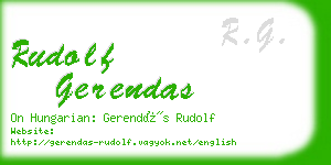 rudolf gerendas business card